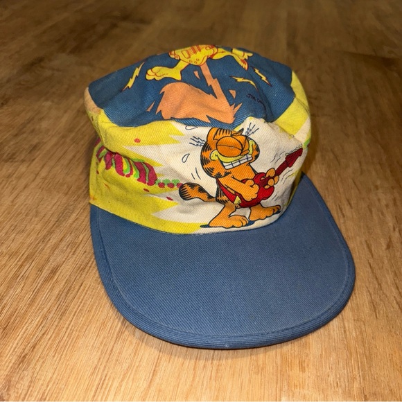 Garfield Other - Official Garfield Hat Truckers Cap Bucket Hat All Over Comic Art Cartoon 1978 OS